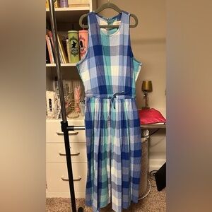LOFT Blue and Green Sundress